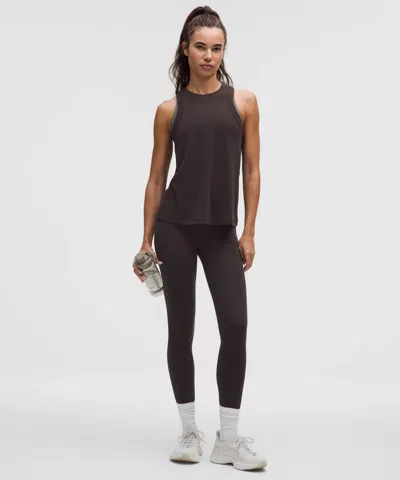 Lululemon Jersey Training Tank Top In Brown