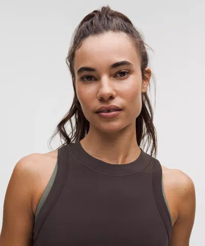 Lululemon Jersey Training Tank Top In Brown
