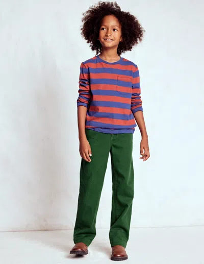 Boden Lockere Hose Für Den Alltag-kieferngrün Twill In Multi