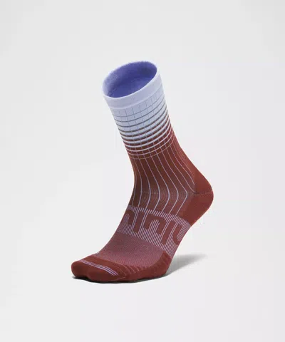 Lululemon Unisex Power Stride Crew Socks Reflective Grid