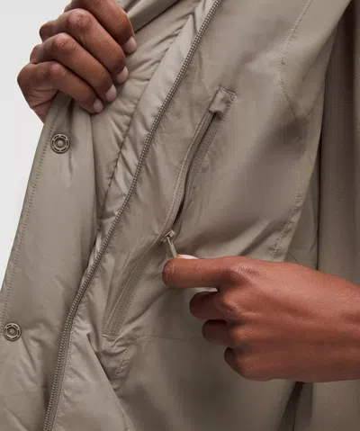 Lululemon Wunder Puff 600-down-fill Mid-length Vest In Neutral