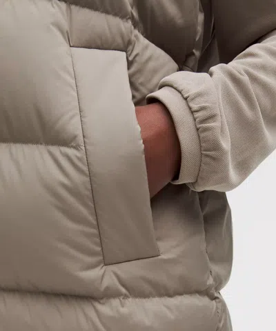 Lululemon Wunder Puff 600-down-fill Mid-length Vest In Neutral