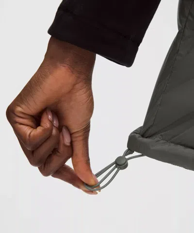 Lululemon Wunder Puff 600-down-fill Mid-length Vest In Gray