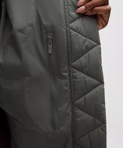 Lululemon Wunder Puff 600-down-fill Mid-length Vest In Gray