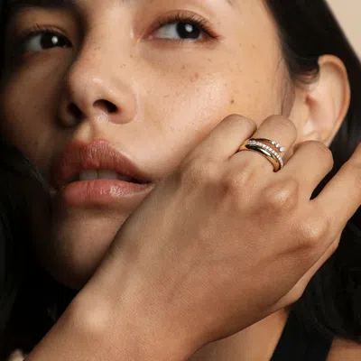 Astrid &amp; Miyu Lab Diamond Concealed Cosmic Ring