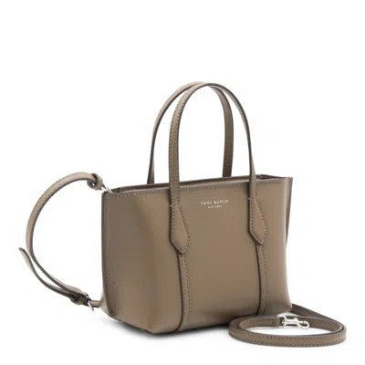Tory Burch Mini Perry Tote Bag With Removable Strap In Brown