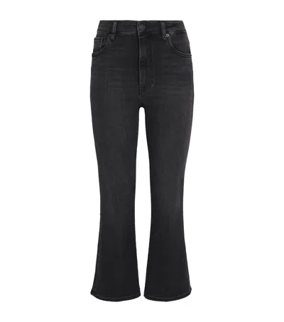 Frame The Reboot Crop Bootcut Jeans In Black