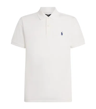 Polo Ralph Lauren Custom Slim Fit Mesh Polo In White