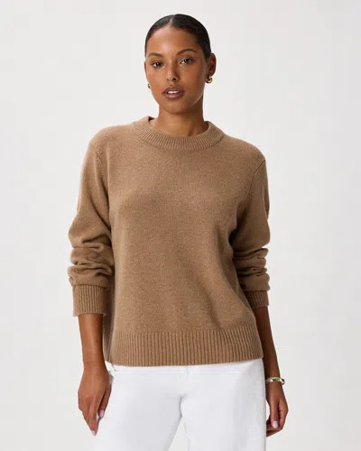 Quince Women's Mongolian Cashmere Oversized Crewneck Sweater In Brown