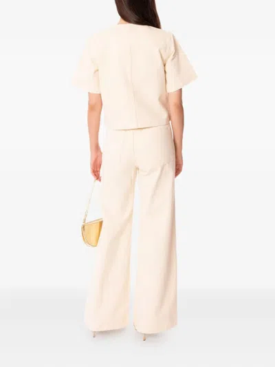 Ulla Johnson The Serge Short Sleeve Jacket In Birch In Neutral