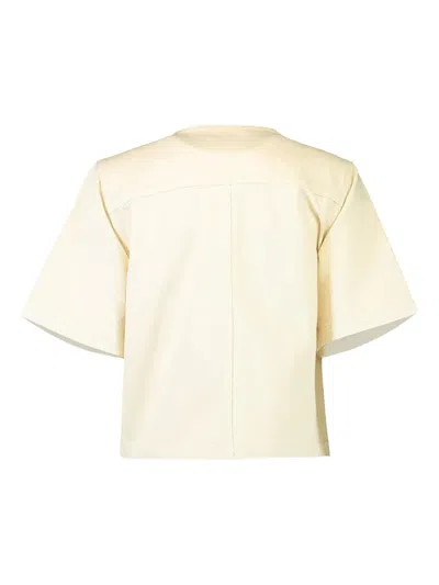 Ulla Johnson The Serge Short Sleeve Jacket In Birch In Neutral