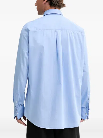Bluemarble Button-cuff Shirt In Blue