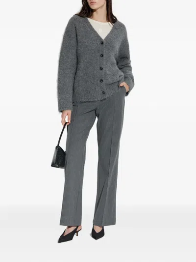 ALPACA WOOL BUTTON CARDIGAN