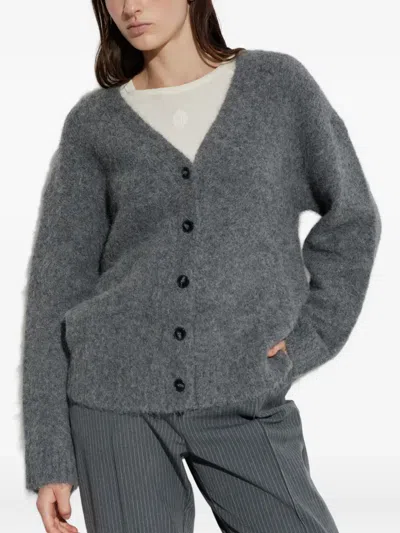ALPACA WOOL BUTTON CARDIGAN