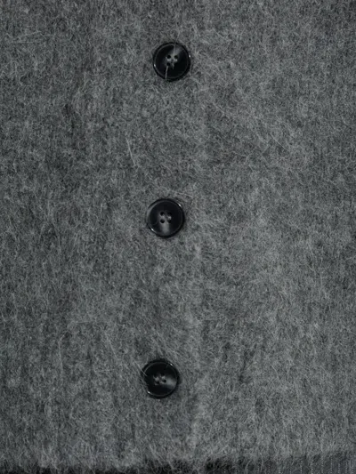 ALPACA WOOL BUTTON CARDIGAN