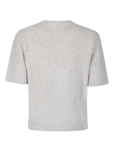 Samsoe & Samsoe Sajeanne Knitted Top In Gray