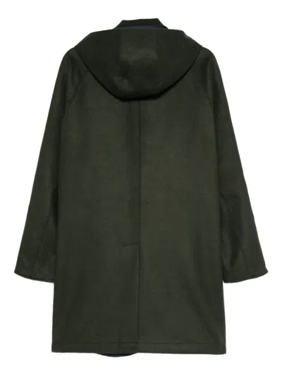 Kired Polyester Viscose Cusna Coat In Green