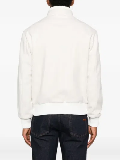Kired Button-fastening Bomber Jacket In White