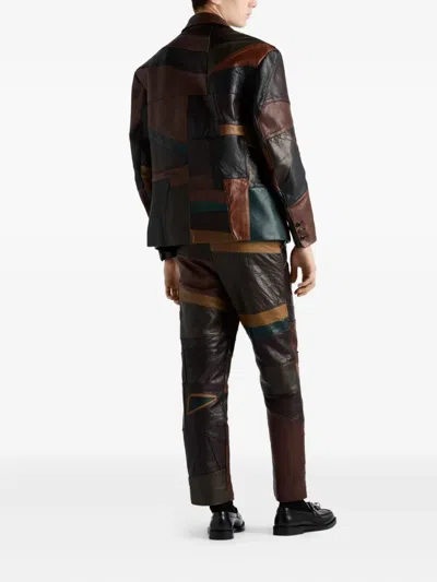 拼贴设计皮夹克