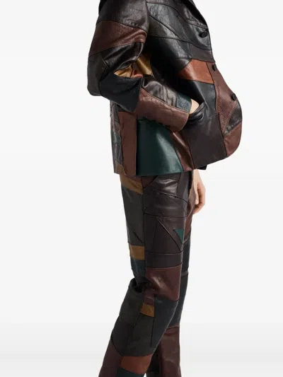 拼贴设计皮夹克