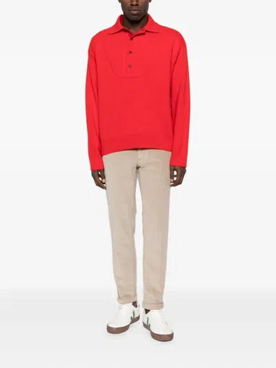 Re-hash Corduroy Cuffed Trousers In Brown