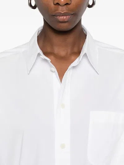 6397 Long-sleeve Button-down Shirt In White