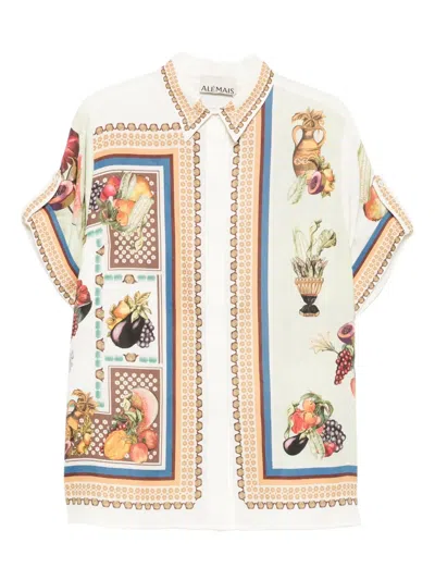 Alemais Mercado Fruit-print Short-sleeve Shirt In Multi