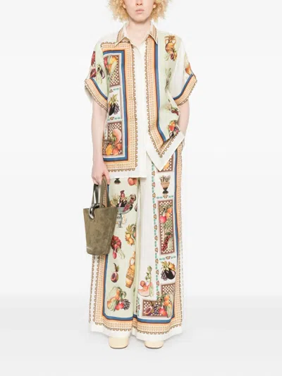 Alemais Mercado Fruit-print Short-sleeve Shirt In Multi