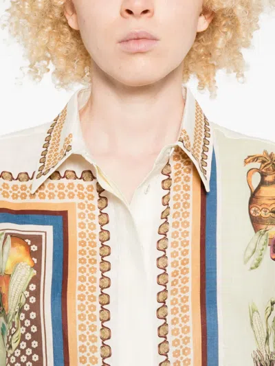 Alemais Mercado Fruit-print Short-sleeve Shirt In Multi