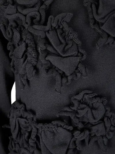Comme Des Garçons Embellished Sweater In Black