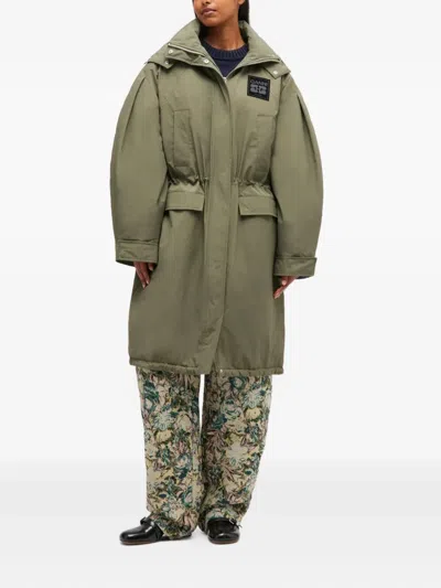 Ganni "tri-layer" Parka In Green