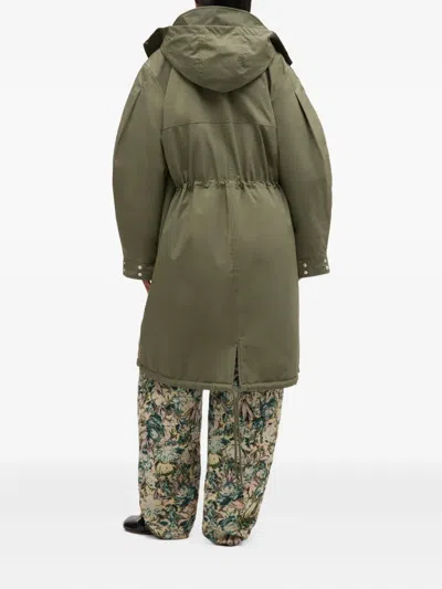 Ganni "tri-layer" Parka In Green