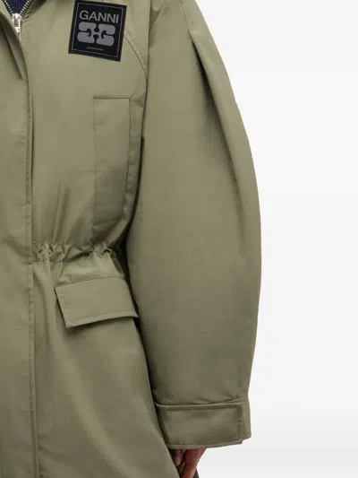 Ganni "tri-layer" Parka In Green