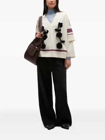 Ganni Jeans Soft Rigid Denim Baggy Washed Black In Black