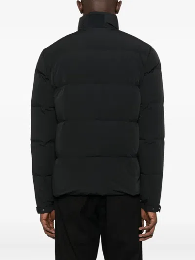 Duno Quilted Zip-front Jacket In Black