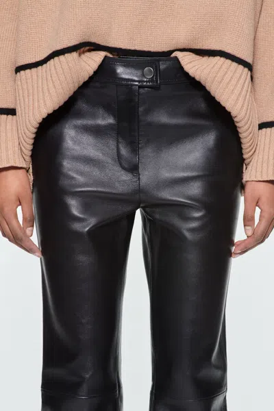 Stand Studio Belt Loop Biker Pants In Black