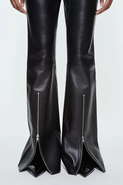 Stand Studio Belt Loop Biker Pants In Black