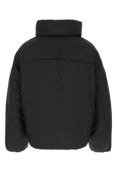 Jacquemus Quilted Jacket With High Collar And Pockets In Black