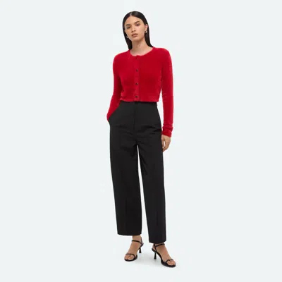 Helmut Lang Cropped Cardigan In Red