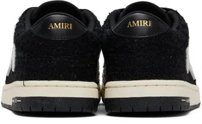 Amiri Low-top Sneakers With Textured Panels In Black