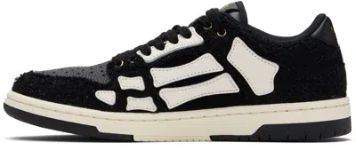 Amiri Low-top Sneakers With Textured Panels In Black
