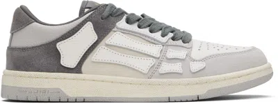 Amiri Low Top Sneakers Featuring Contrast Panels In Gray