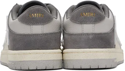 Amiri Low Top Sneakers Featuring Contrast Panels In Gray