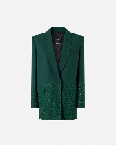 Pinko Blazer Oversize À Strass