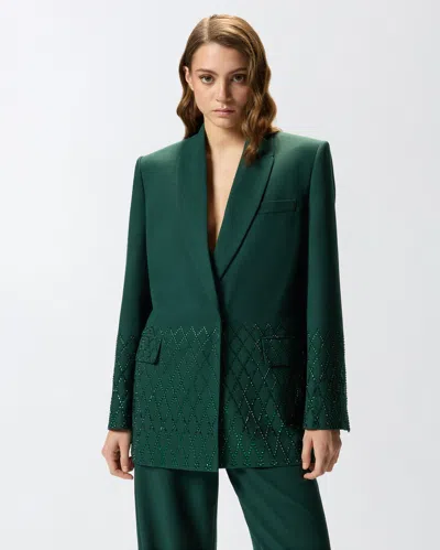 Pinko Blazer Oversize À Strass