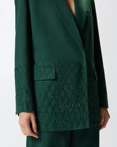 Pinko Blazer Oversize À Strass