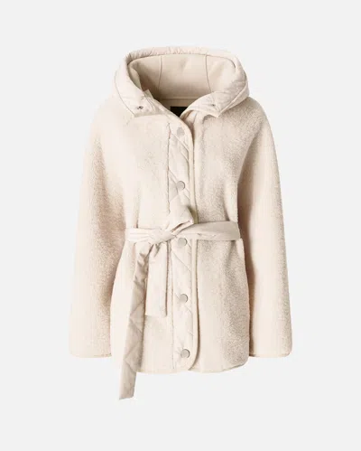 Pinko Caban Capers White Swan In Neutral