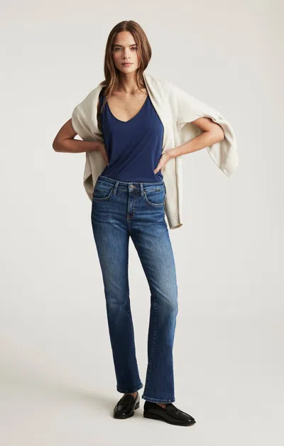 Mavi Vicky Bootcut In Dark Brushed Flex Blue In Blue