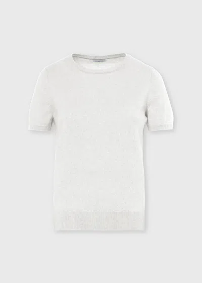 Malo Maglia Girocollo In Cashmere In White