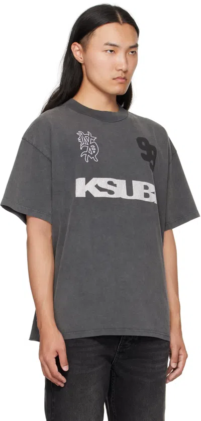 Ksubi Rugged Ekcess Oversize Graphic T-shirt In Gray
